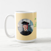 Schattige Funny Frog Fotobericht Afstuderen Gift Koffiemok (Links)