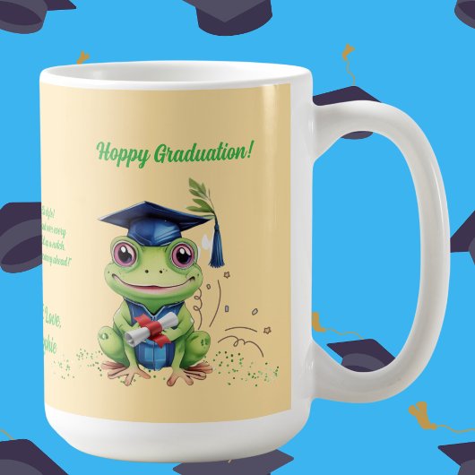 Schattige Funny Frog Fotobericht Afstuderen Gift Koffiemok