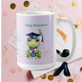 Schattige Funny Frog Fotobericht Afstuderen Gift Koffiemok