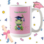 Schattige Funny Frog Fotobericht Afstuderen Gift Koffiemok