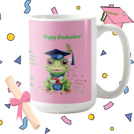 Schattige Funny Frog Fotobericht Afstuderen Gift Koffiemok