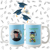 Schattige Funny Frog Fotobericht Afstuderen Gift Koffiemok