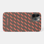 Schattige Funny gepersonaliseerd spek Case-Mate iPhone Case (Achterkant (horizontaal))
