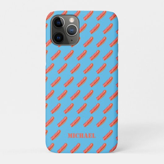 Schattige Funny gepersonaliseerd spek Case-Mate iPhone Case (Achterkant)