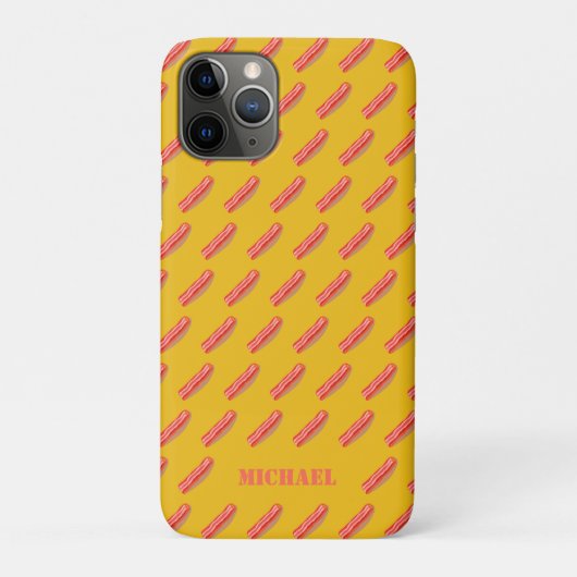 Schattige Funny gepersonaliseerd spek Case-Mate iPhone Case (Achterkant)