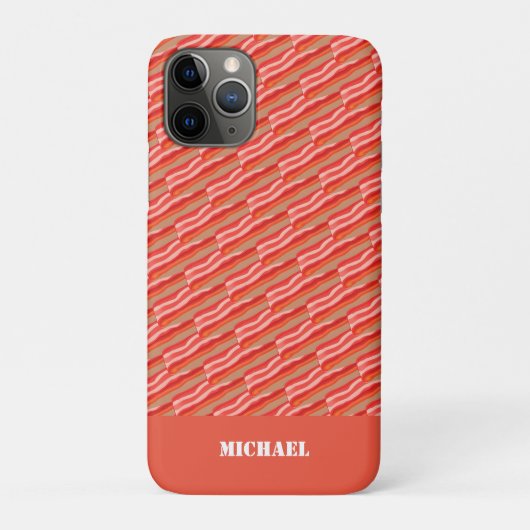 Schattige Funny gepersonaliseerd spek Case-Mate iPhone Case (Achterkant)