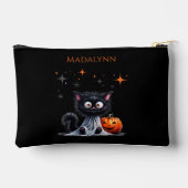 Schattige Funny Ghost Black Kitten Halloween Etui (Achterkant)