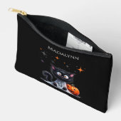 Schattige Funny Ghost Black Kitten Halloween Etui (Open)