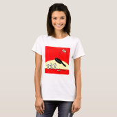 Schattige Funny Gymnast Egg Cartoon T-shirt (Voorkant volledig)