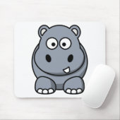 Schattige Funny Hippo Muismat (Met muis)