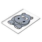 Schattige Funny Hippo Notitieboek (Linkerzijde)