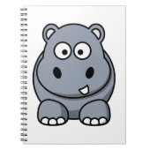 Schattige Funny Hippo Notitieboek (Voorkant)