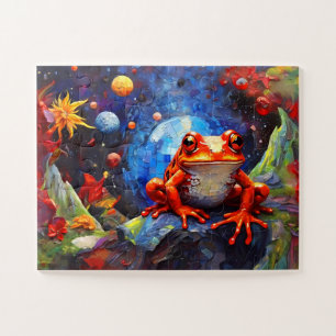 Schattige Funny Little Frog Collectie Legpuzzel