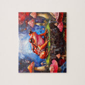 Schattige Funny Little Frog Collectie Legpuzzel (Verticaal)