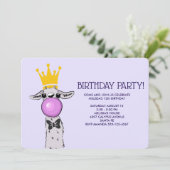 Schattige Funny Llama Illustratie Verjaardagsfeest Kaart (Staand voorkant)