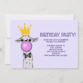Schattige Funny Llama Illustratie Verjaardagsfeest Kaart (Voorkant)