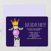 Schattige Funny Llama Illustratie Verjaardagsfeest Kaart (Voorkant / Achterkant)