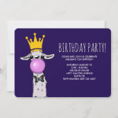 Schattige Funny Llama Illustratie Verjaardagsfeest Kaart (Voorkant)