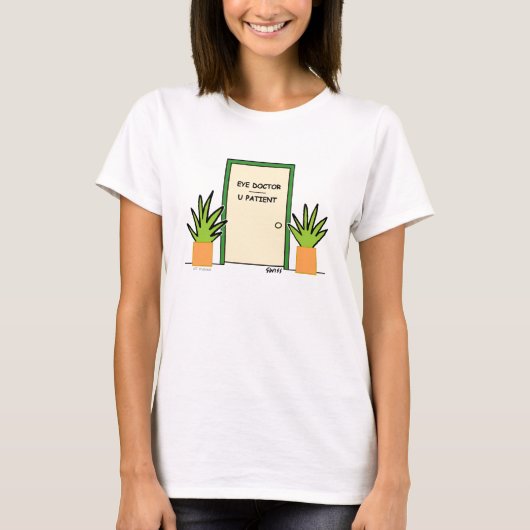 Schattige Funny Optical Cartoon Dames T-shirt (Voorkant)
