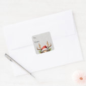 Schattige Funny Peeking Rendier Gift Label (Envelop)