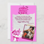 Schattige Funny Pet Moederdag Gepersonaliseerd Feestdagenkaart (Voorkant)