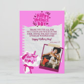 Schattige Funny Pet Moederdag Gepersonaliseerd Feestdagenkaart (Staand voorkant)