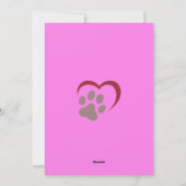 Schattige Funny Pet Moederdag Gepersonaliseerd Feestdagenkaart (Achterkant)