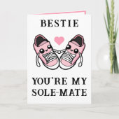 Schattige Funny Pink Shoe Beste Vriend Gelukkig Ve Bedankkaart (Voorkant)