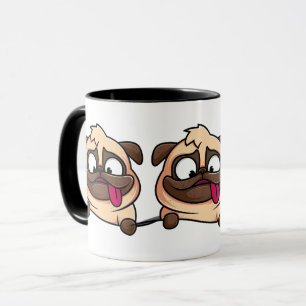 Schattige Funny Pug Dog Animal Design Mok