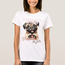 SCHATTIGE FUNNY PUG DOG GEZEGDE T-SHIRT