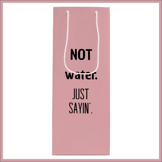 Schattige Funny Roos gekleurd Wijn Cadeautas