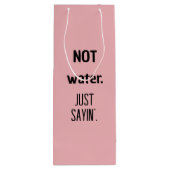 Schattige Funny Roos gekleurd Wijn Cadeautas (Achterkant)