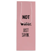 Schattige Funny Roos gekleurd Wijn Cadeautas (Voorkant)