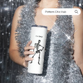 Schattige Funny Skeleton Dance Halloween Gift voor Thermosbeker