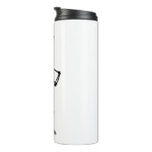 Schattige Funny Skeleton Dance Halloween Gift voor Thermosbeker (Geroteerd rechts)