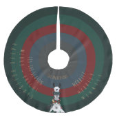 Schattige Funny Striped Donkey Llama Sheep geperso Kerstboom Rok (Voorkant)