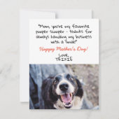 Schattige Funny van de Dog Moederdag Kaart Notitiekaartje (Voorkant)