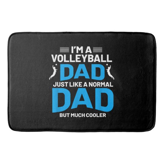Schattige Funny Volleybal Gift Voor Papa's en Mann Badmat (Voorkant)