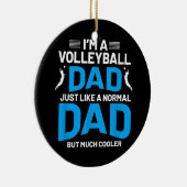 Schattige Funny Volleybal Gift Voor Papa's en Mann Keramisch Ornament (Rechts)