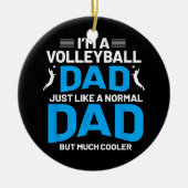 Schattige Funny Volleybal Gift Voor Papa's en Mann Keramisch Ornament (Voorkant)