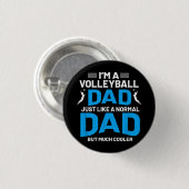 Schattige Funny Volleybal Gift Voor Papa's en Mann Ronde Button 3,2 Cm (Voorkant /achterkant)