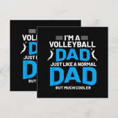 Schattige Funny Volleybal Gift Voor Papa's en Mann Save The Date (Voorkant / Achterkant)