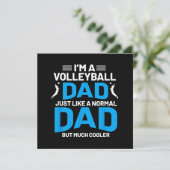 Schattige Funny Volleybal Gift Voor Papa's en Mann Save The Date (Staand voorkant)