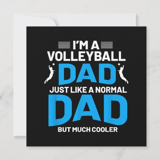Schattige Funny Volleybal Gift Voor Papa's en Mann Save The Date (Voorkant)