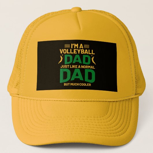 Schattige Funny Volleybal Gift Voor Papa's en Mann Trucker Pet (Voorkant)