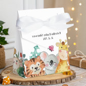 Schattige Funny Woodland Animals Baby shower Bedankdoosjes
