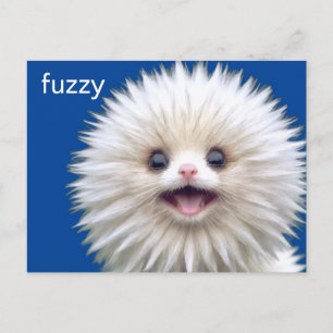 Schattige Fuzzy Creature Briefkaart