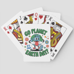 Schattige Ga Planete Het Is Jouw Aarddag 2026 Pokerkaarten