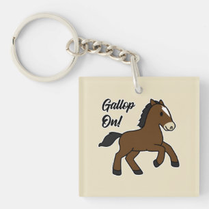 Schattige galop vooruit! Gelukkig veulen Kawaii pa Sleutelhanger