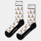 Schattige Gambel's Quail Bird Sokken (Links)